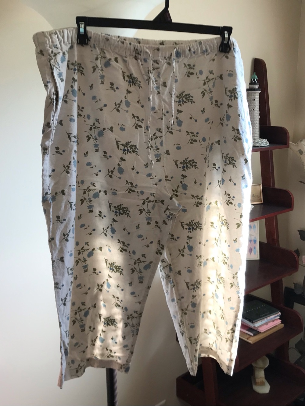 Denim & Co Linen Blend Capri Pants 2X